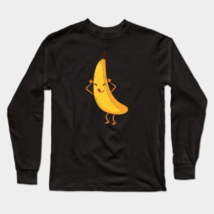 Banana Fruit Lover Design Long Sleeve T-Shirt